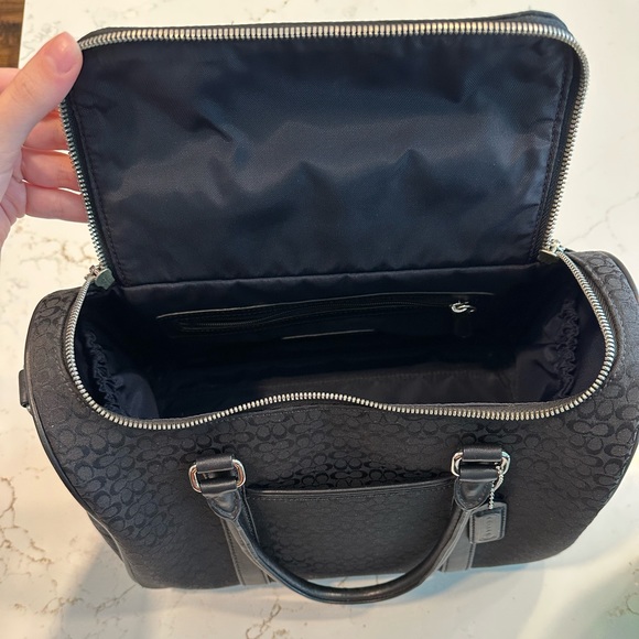 Black Coach Signature Mini Boston Bag - Picture 4 of 9